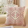 Textured Cotton Blend leaf tropical design Throw Pillow (With insert) size 18"x18"
