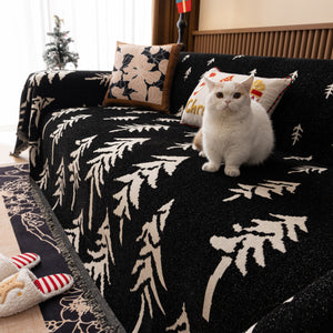 Modern Couch Covers for Couches Large Decorative Throw Blanket with Tassels for Couch