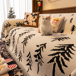 Modern Couch Covers for Couches Large Decorative Throw Blanket with Tassels for Couch