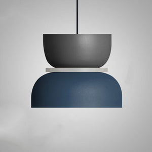 Nordic Dual-Tone Dome Pendant Light LED Zinc Alloy 1-Light Indoor