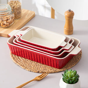Red-Bakeware-Set-of-4-Porcelain-Baking-Dishes-Baking-Dishes