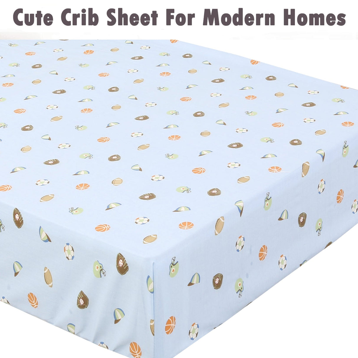 3 Piece Crib/Toddler Cotton Fitted Sheets Colorful Blue Red Sports Boats Transportation Car Signs