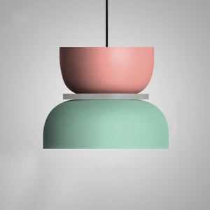 Nordic Dual-Tone Dome Pendant Light LED Zinc Alloy 1-Light Indoor