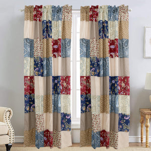 Hyler Sanders Floral Paisley Real Patchwork 3-Piece Cotton Reversible Quilt Bedding Set