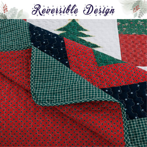 Merry Christmas Reversible Quilt Bedding Set