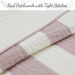 Josie Taro 3-Piece Cotton Reversible Quilt Bedding Set