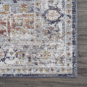 Ivria Navy & Rust Area Rug