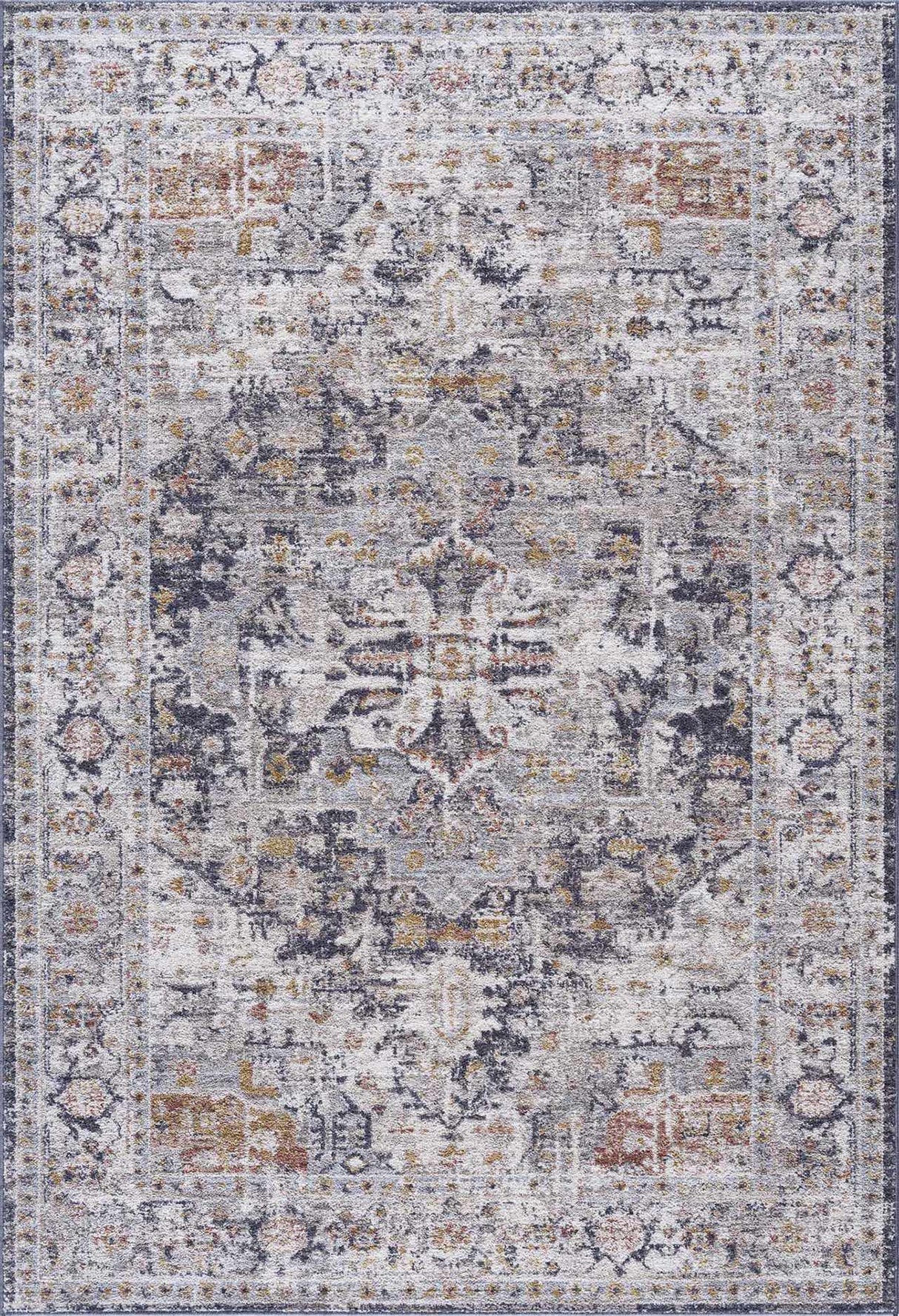 Ivria Navy & Rust Area Rug