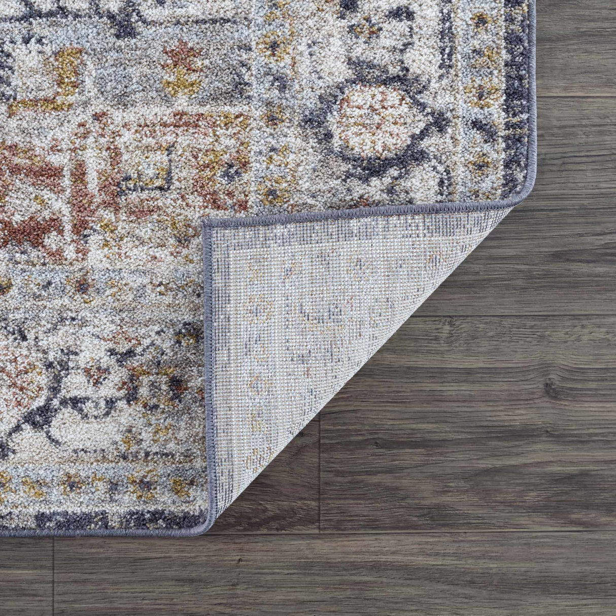 Ivria Navy & Rust Area Rug
