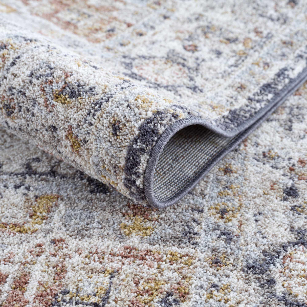 Ivria Navy & Rust Area Rug