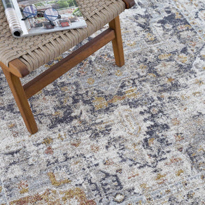 Ivria Navy & Rust Area Rug