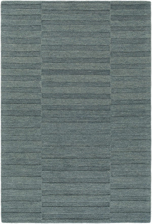 Idaho Broken-Stiped Petrol Blue Area Rug