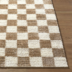Belita Cream Luxe Shag Area Rug