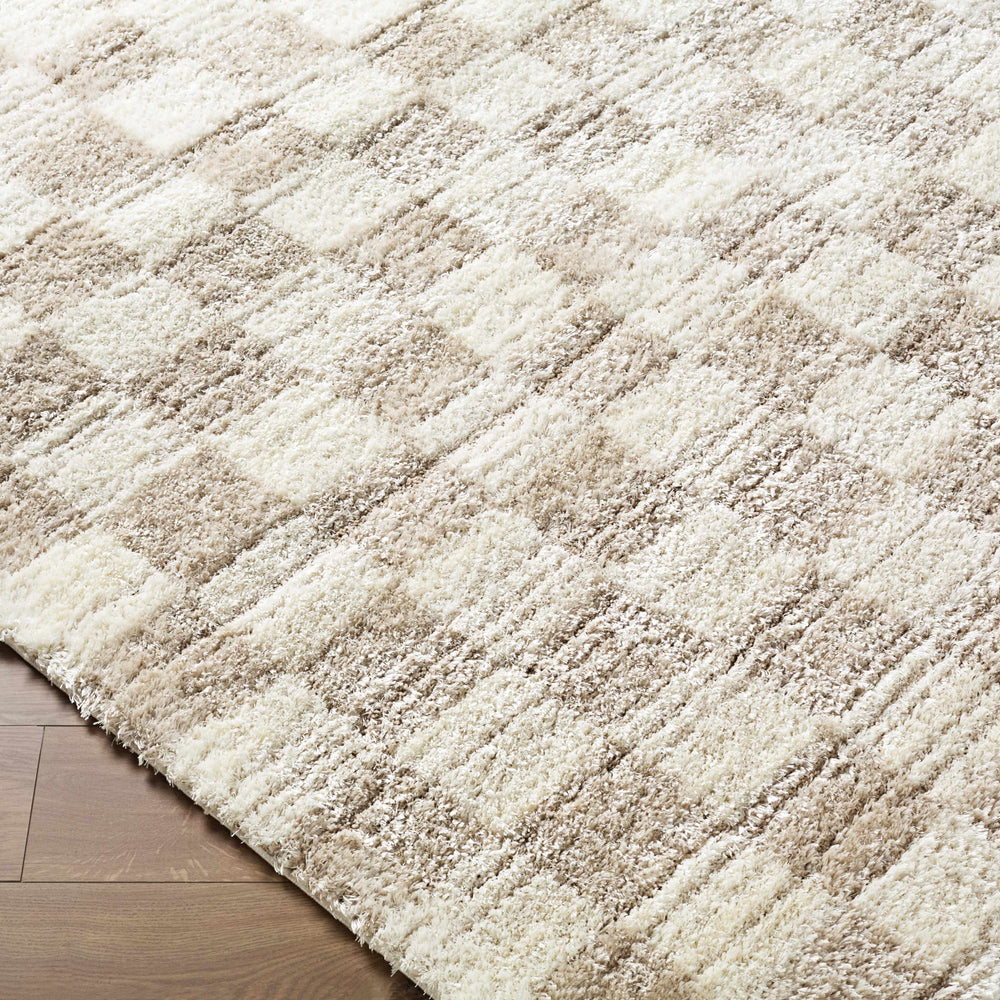 Belita Beige Luxe Shag Area Rug