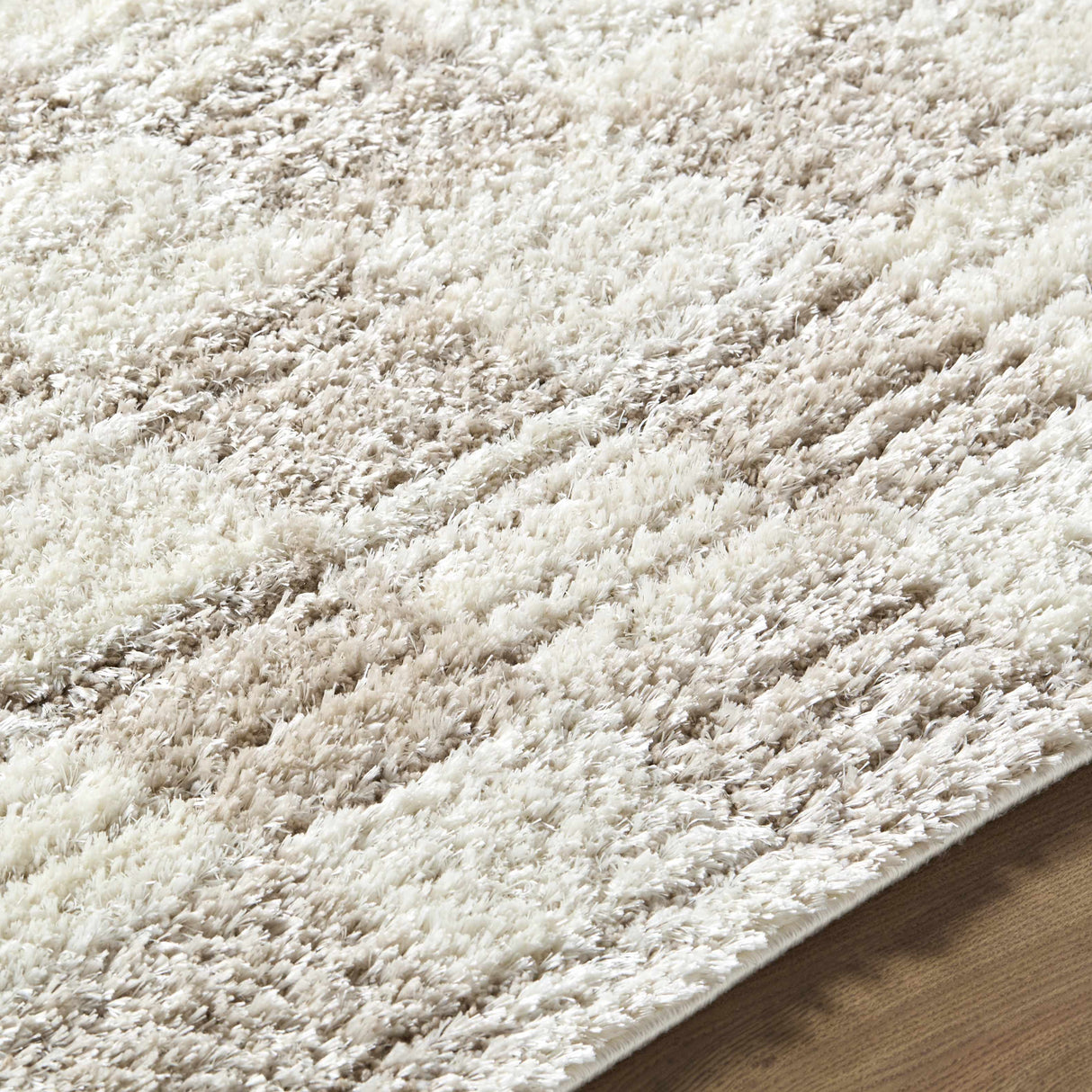 Belita Beige Luxe Shag Area Rug