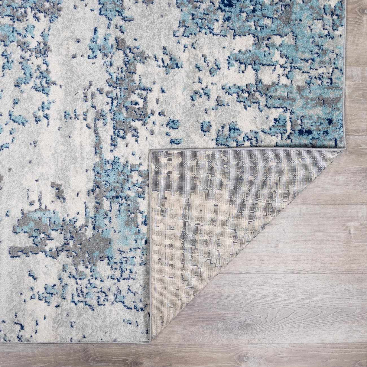 Beverly Abstract Blue Area Rug