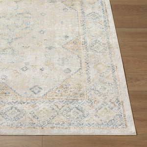 Bhavya Cream Washable Area Rug