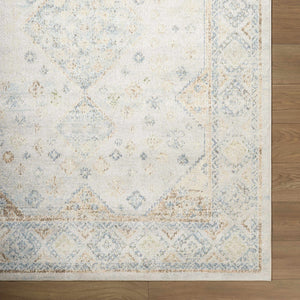 Bhavya Cream Washable Area Rug