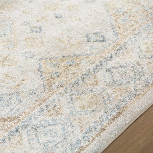 Bhavya Cream Washable Area Rug