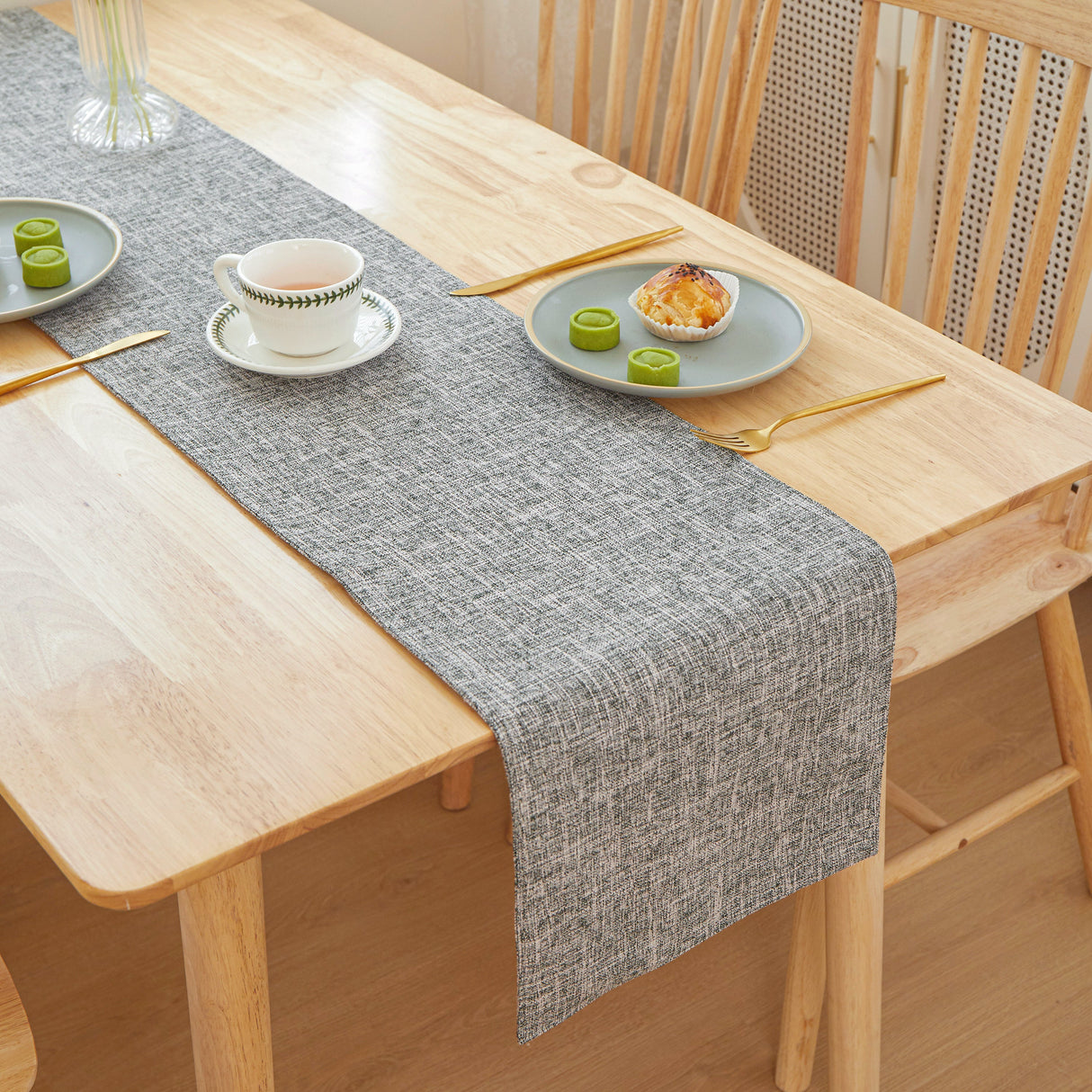 Table Cloth Flat Edges size 12"W x 71" L
