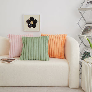 Pack of 2 Polyester Blend Square Throw Pillows & 450g Insert reversible sides, removable cover size 18x18 inch