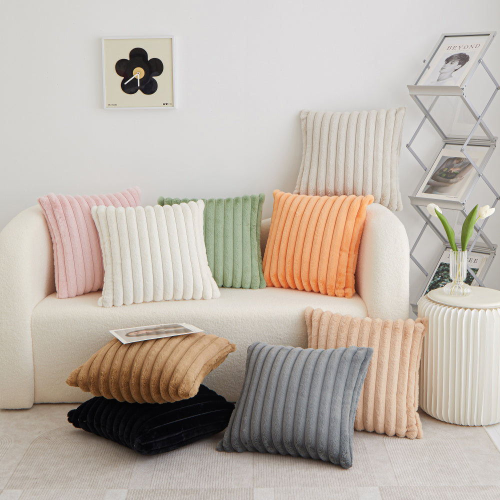 Pack of  1  Polyester Blend Square Throw Pillow  & 450g Insert reversible sides, removable cover size 18x18 inch
