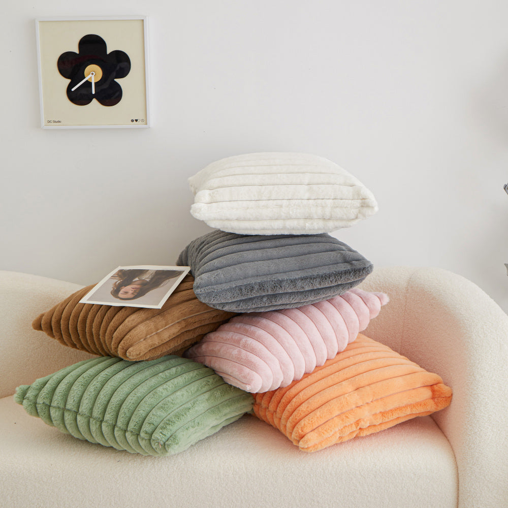 Pack of  1  Polyester Blend Square Throw Pillow  & 450g Insert reversible sides, removable cover size 18x18 inch