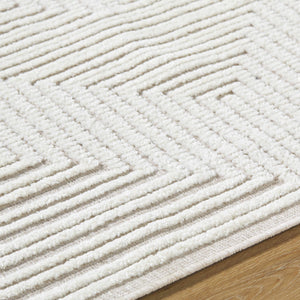 Briana Beige Washable Area Rug