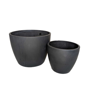 Black and TerraCotta Eco Pots