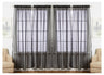 J&V Textiles 4-Pack Value: Solid Sheer Window Curtain Panels