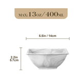 Blance Marble Grey Cereal Bowls Set of 6