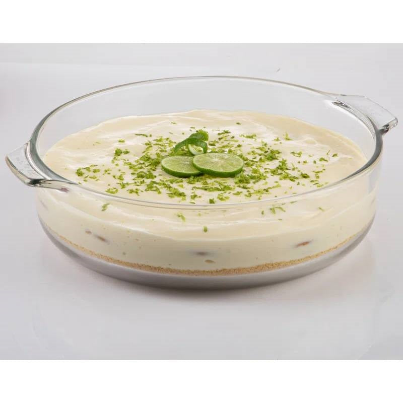 3-Quart Glass Bakeware Casserole Dish Dutch Oven with Oven-Safe Glass Lid