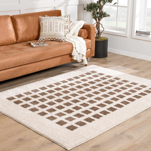 Baback Brown Washable Area Rug