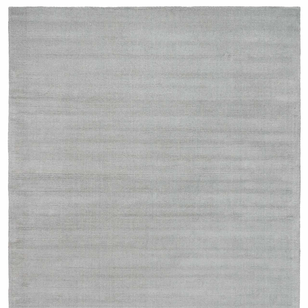 Brockton Solid Light Gray Wool Rug