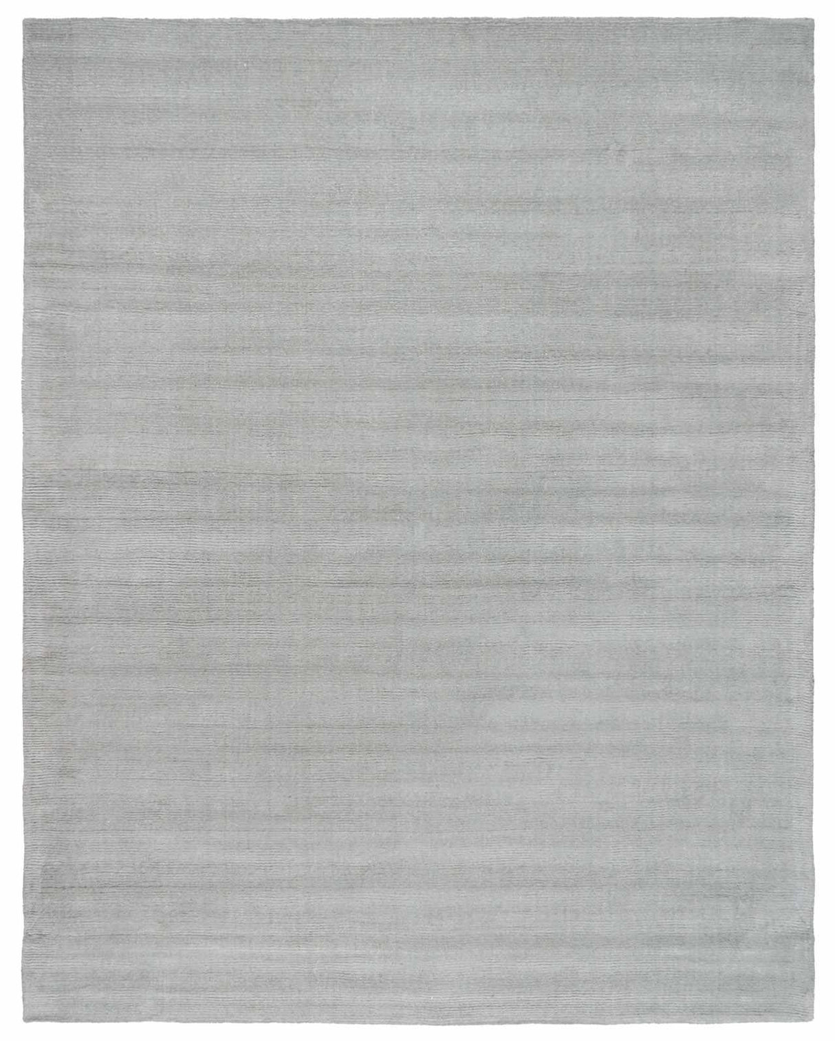 Brockton Solid Light Gray Wool Rug