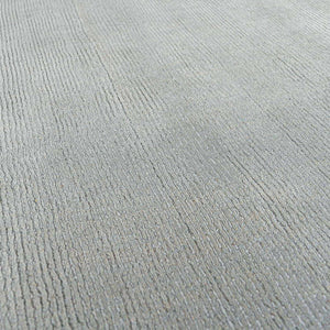 Brockton Solid Light Gray Wool Rug