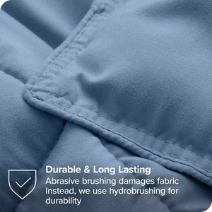 King/Cal King Size All Season Super Soft Down Alternative Comforter Set Blue