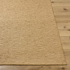 Breena 3D Solid Brown Washable Area Rug