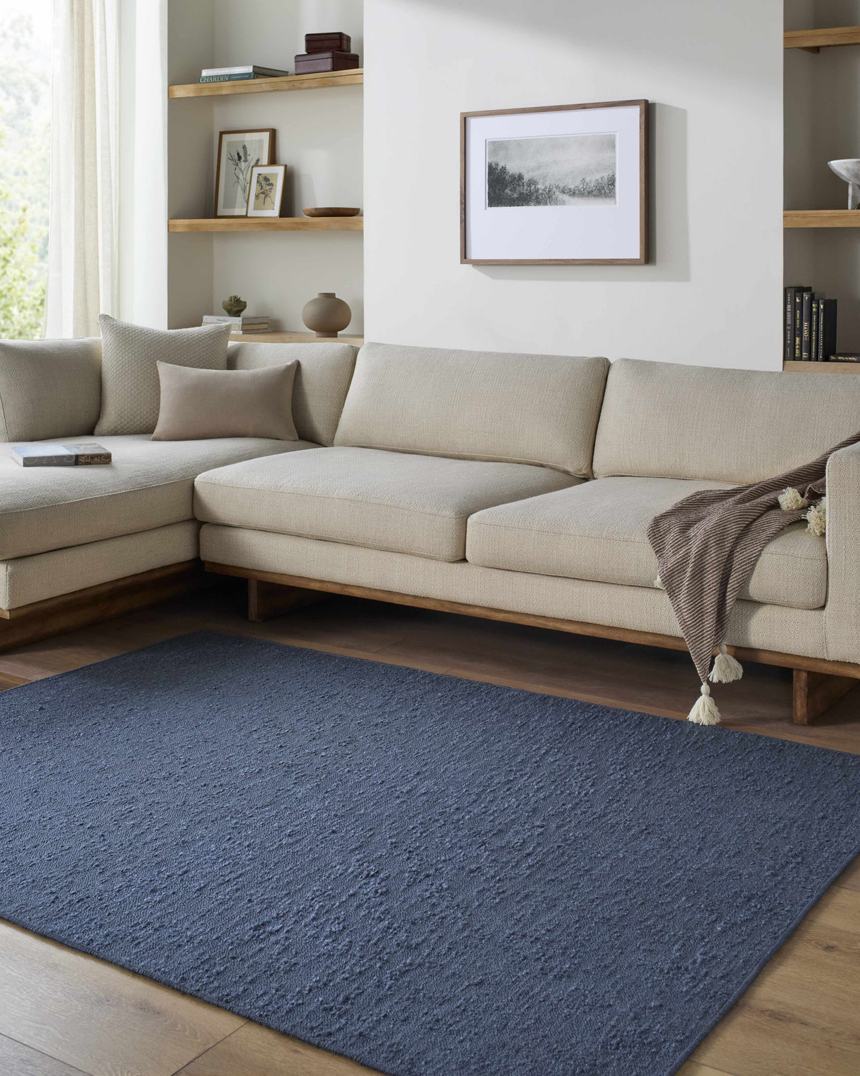 Breena Indigo Washable Area Rug