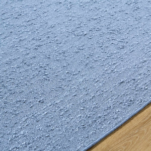 Breena Slate Blue Washable Area Rug