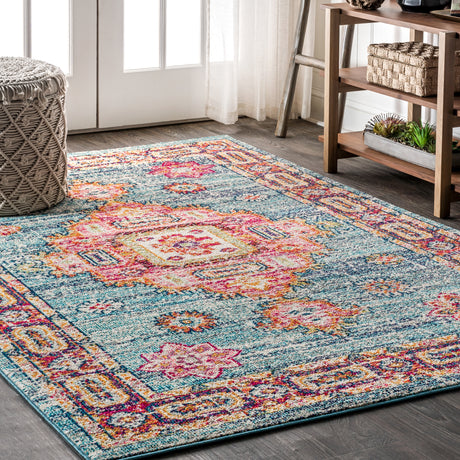 Blue-Bohemian-FLAIR-Boho-Vintage-Medallion-Area-Rug-Area-Rugs