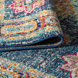 Blue Bohemian FLAIR Boho Vintage Medallion Runner Rug