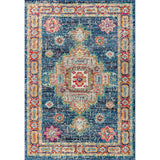 Blue Bohemian FLAIR Boho Vintage Medallion Area Rug