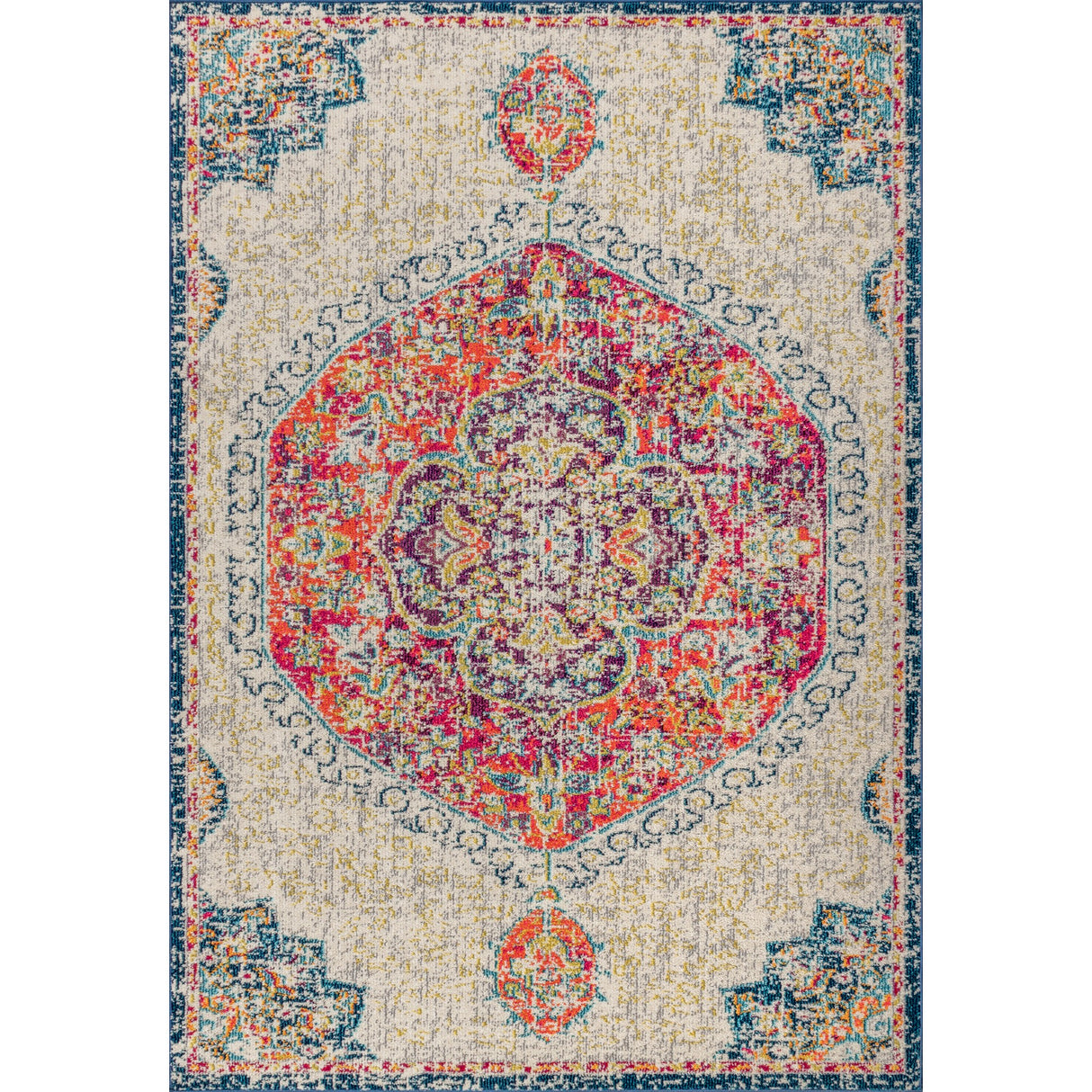 Bohemian Boho Vintage Medallion Area Rug