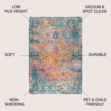 Bohemian Boho Vintage Medallion Area Rug