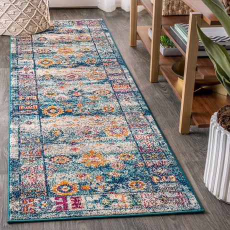 Bohemian-FLAIR-Boho-Medallion-Runner-Rug-Runner-Rugs