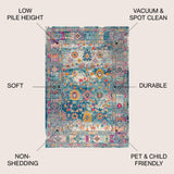 Bohemian Boho Vintage Medallion Area Rug