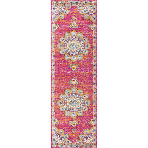 2x8 Bohemian FLAIR Boho Vintage Medallion Runner Rug