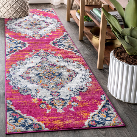 Blue-Bohemian-FLAIR-Boho-Vintage-Runner-Rug-Runner-Rugs