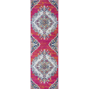 Blue Bohemian FLAIR Boho Vintage Runner Rug